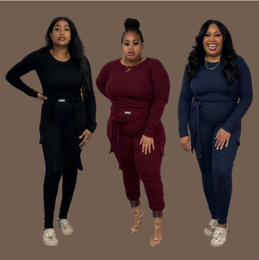 Cargo legging set in maat S/t/m 2XL super zacht, comfortabel en met veel stretch