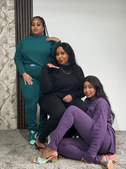 Lange mouwen legging set in maat S t/m 4XL Super comfortabel, zacht en heeft veel stretch!