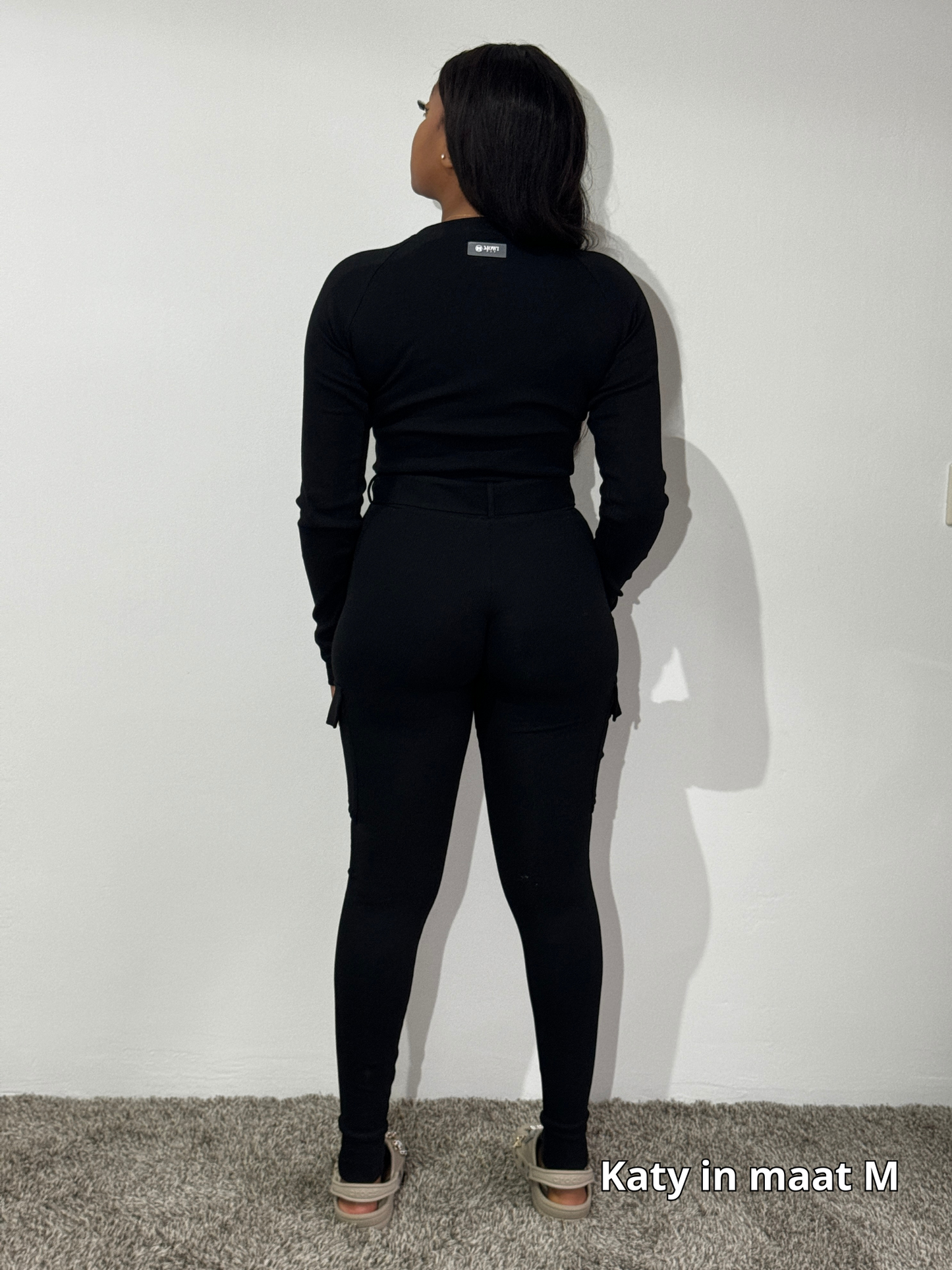 Zwarte Legging Set met veel stretch ook plussize
