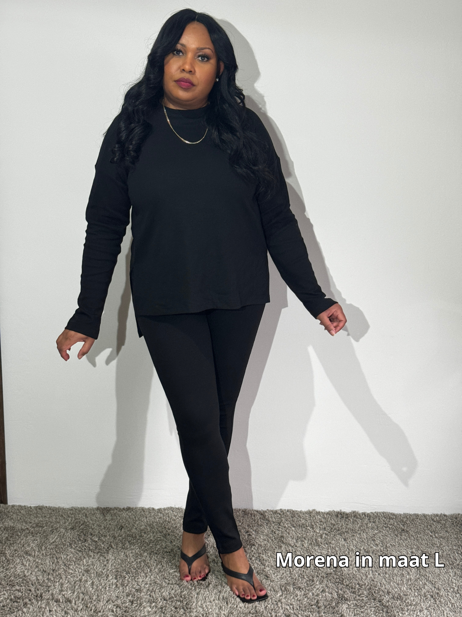 zwarte legging set, beste van Nederland, super zacht en stretch